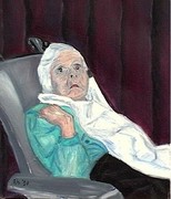 old woman in mental 